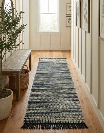 2' 7 x 12' Hand Woven Chunky Jute Runner Rug