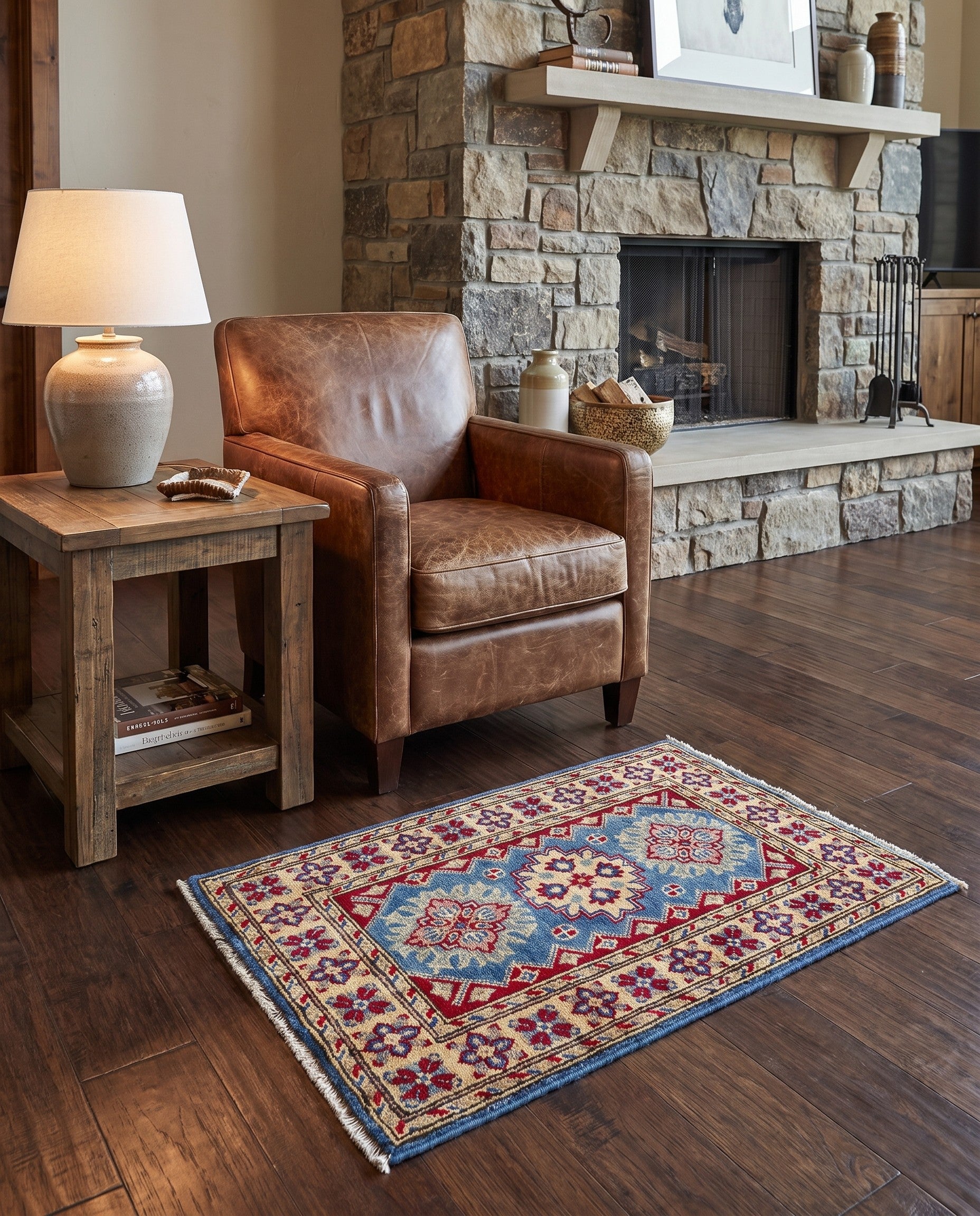 2' x 3' Hand Knotted Kazak Rug