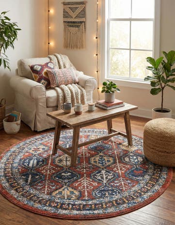 5' 3 x 5' 3 Aramis Round Rug