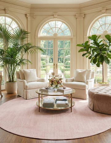 10' x 10' Hand Woven Jill Zarin English Manor Farmhouse Wool Round Rug