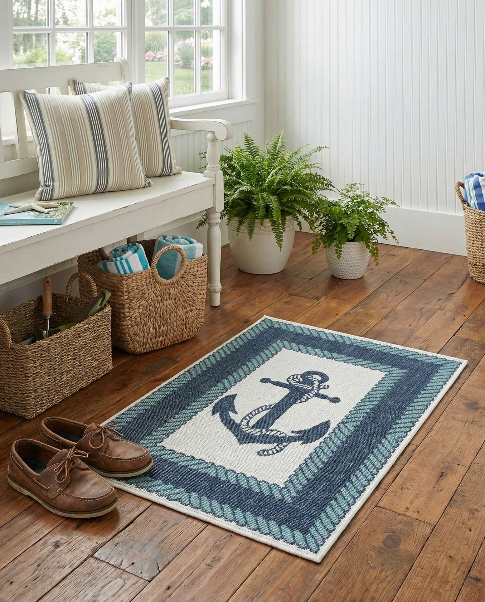 2' x 3' Easy-Clean Coastal Indoor / Outdoor Rug