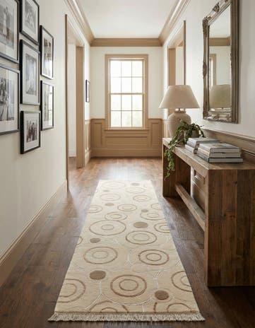 2' 9 x 9' 7 Hand Knotted Darya Wool Runner Rug