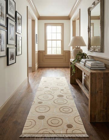 2' 9 x 9' 7 Hand Knotted Darya Wool Runner Rug