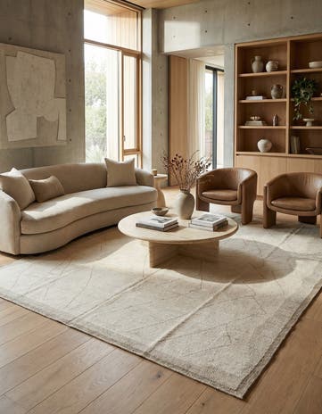 10' 2 x 14' 3 Hand Knotted Beni Marok Rug