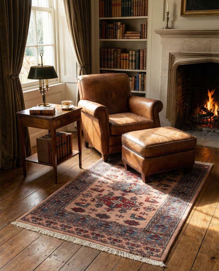 3' 2 x 5' 2 Hand Knotted Bokhara Oriental Wool Rug