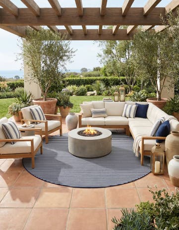 10' x 10' Easy-Clean Sabrina Soto Indoor / Outdoor Round Rug