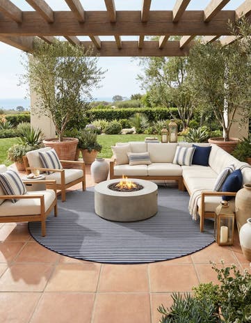10' x 10' Easy-Clean Sabrina Soto Indoor / Outdoor Round Rug