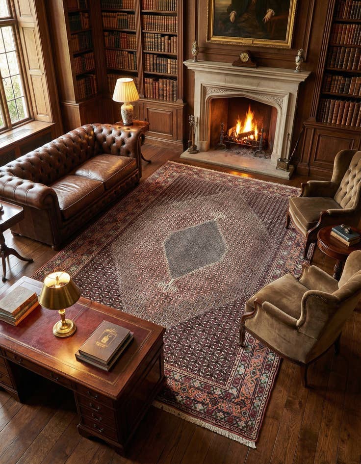 Detail image of 6' 6 x 9' 11 Bidjar Wool Rug