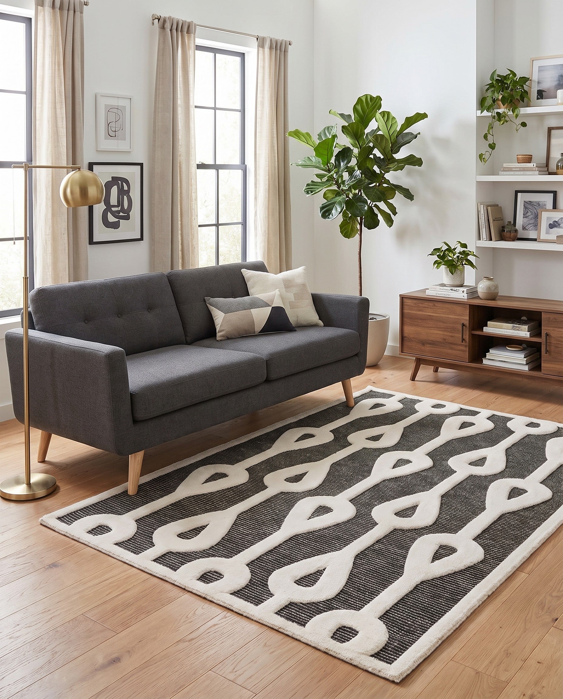 5' 3 x 8' Prismatic Rug