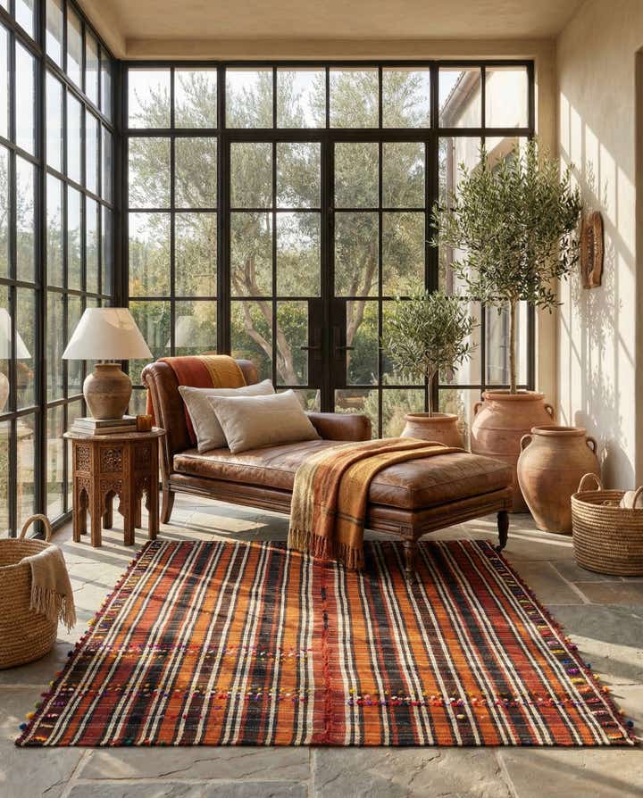 4' 10 x 7' Jajim Wool Rug