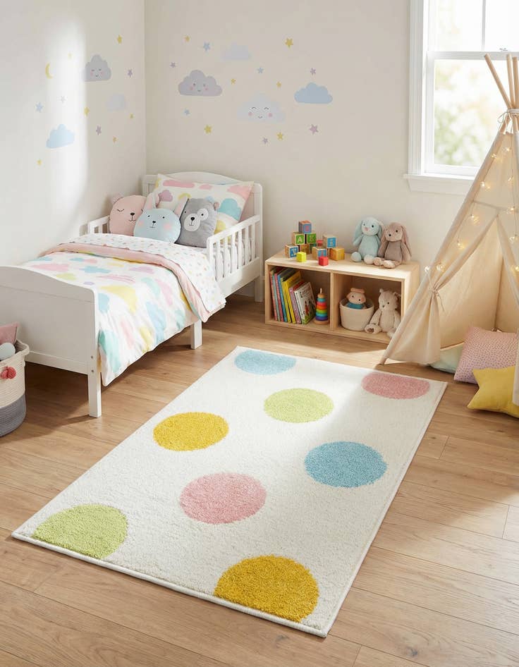 Detail image of  2' 2 x 3' Whimsy Kids Rug