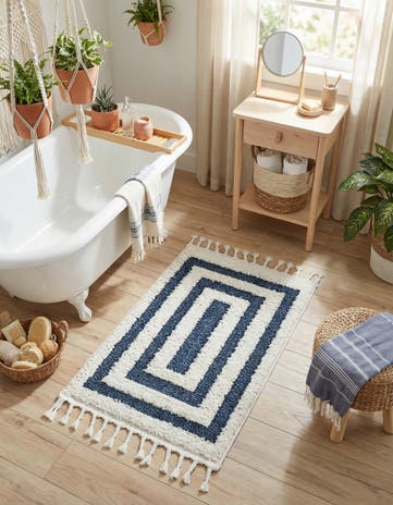 Blue Boho Rug