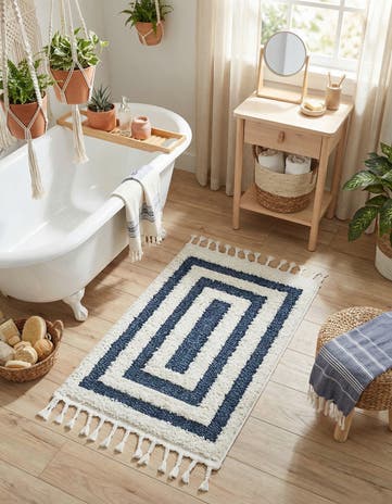 Blue Boho Rug