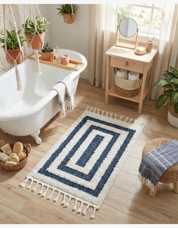 Blue Boho Rug