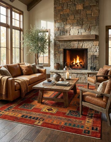 5' 9 x 7' 9 Luribaft Wool Rug