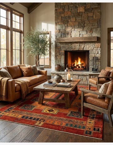 5' 9 x 7' 9 Luribaft Wool Rug