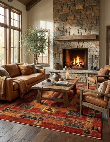 5' 9 x 7' 9 Luribaft Wool Rug