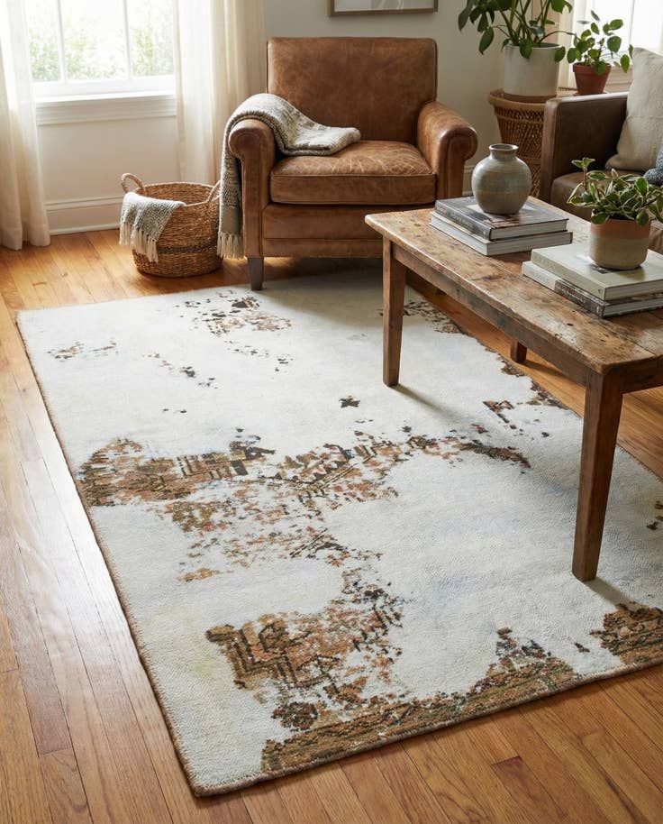 Detail image of 3' x 5' 3 Hand Knotted Ultra Vintage Persian Wool Rug