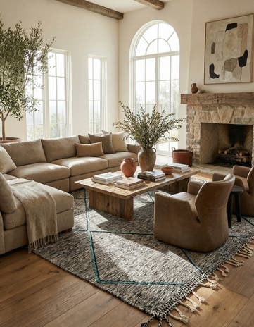 9' 2 x 14' Hand Knotted Moroccan Wool Rug