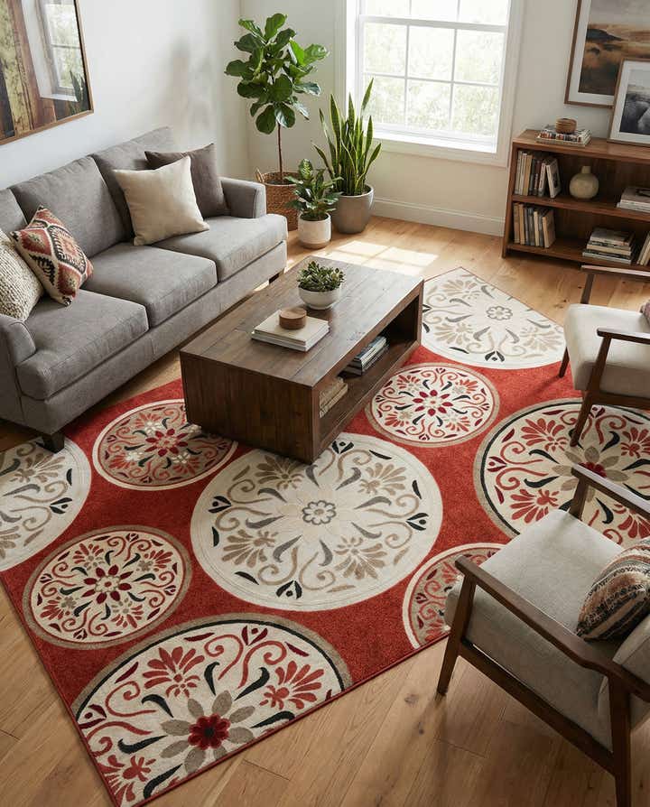 10' x 14' 1 Easy-Clean Modern Indoor / Outdoor Rug