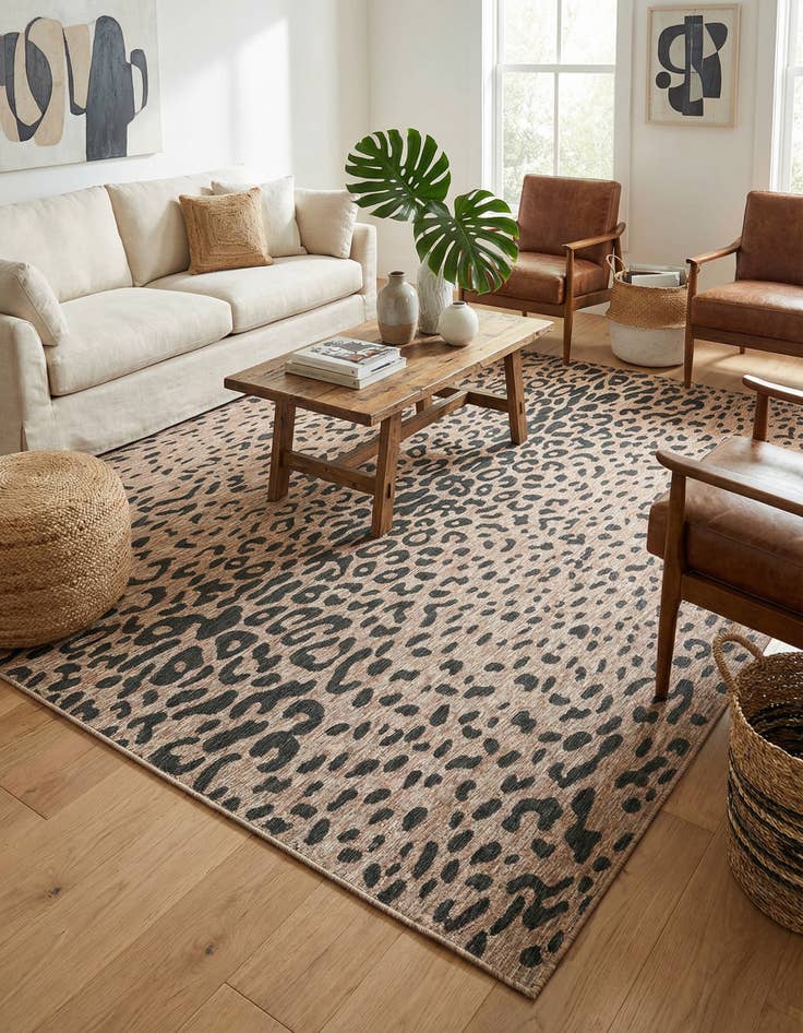 Detail image of 10' x 13'  Washable Safari Indoor / Outdoor Rug