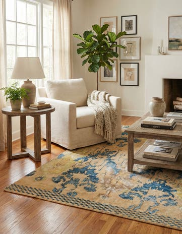 4' 10 x 7' 8 Hand Knotted Darya Rug