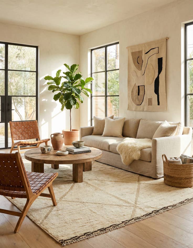 Detail image of 5' 8 x 7' 10 Beni Marok Rug