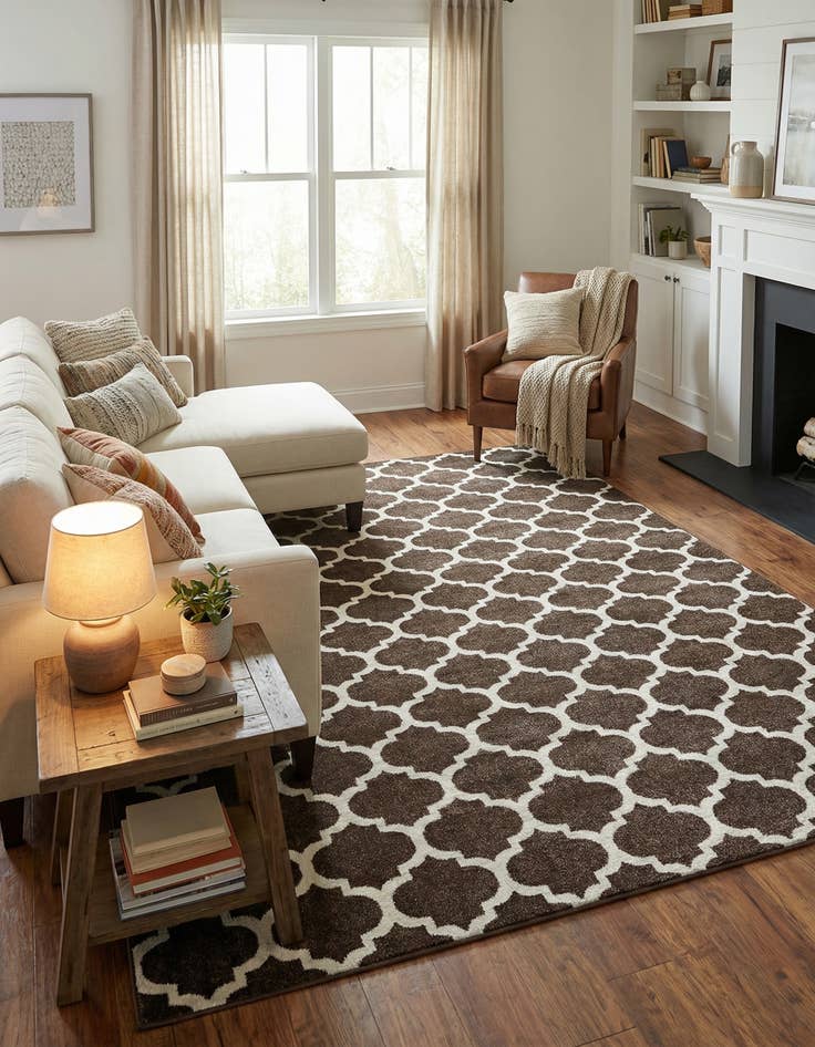 Detail image of  10' x 13' Lattice Rug