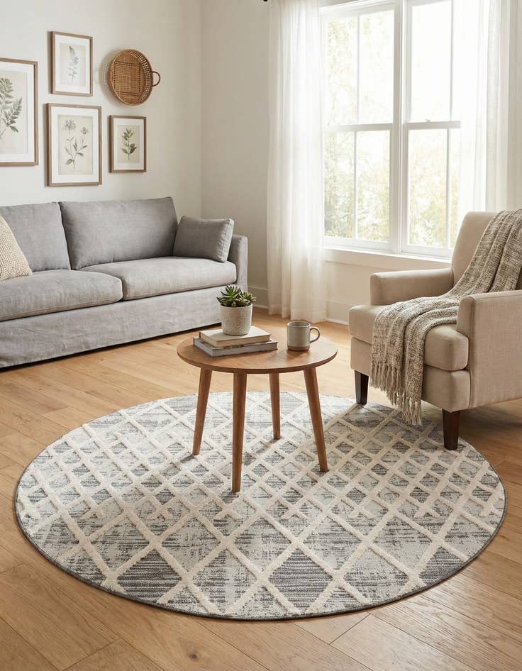 Detail image of 5' 3 x 5' 3 Arlo Round Rug