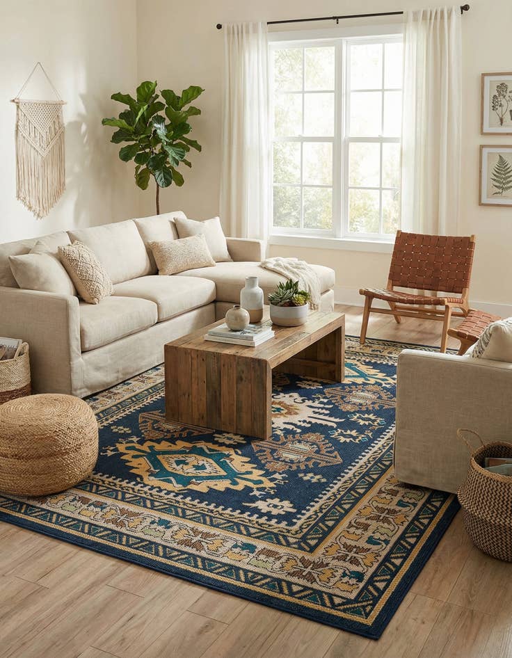 Detail image of 7' 10 x 10' Easy-Clean Baja Indoor / Outdoor Rug