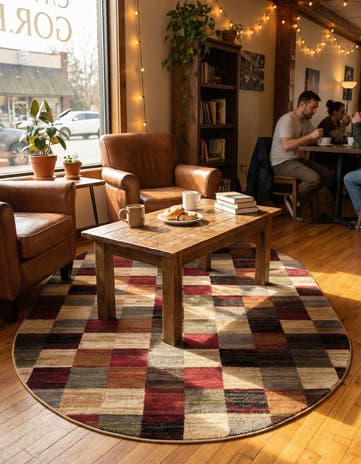 4' x 6' Cafe Oval Rug