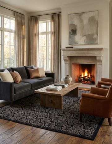8' 4 x 9' 9 Hand Knotted Darya Wool Rug