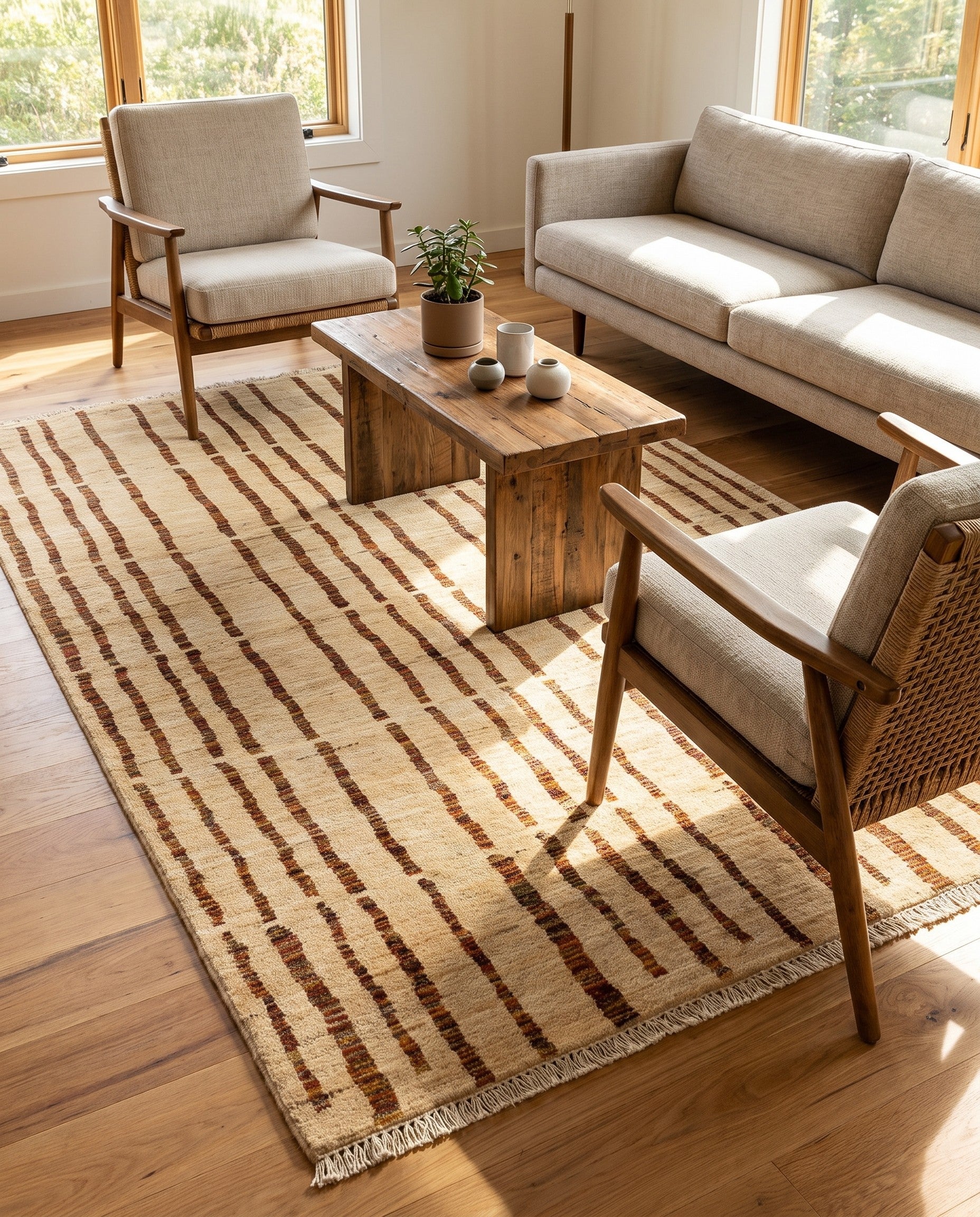 4' 6 x 6' 7 Juma Wool Rug