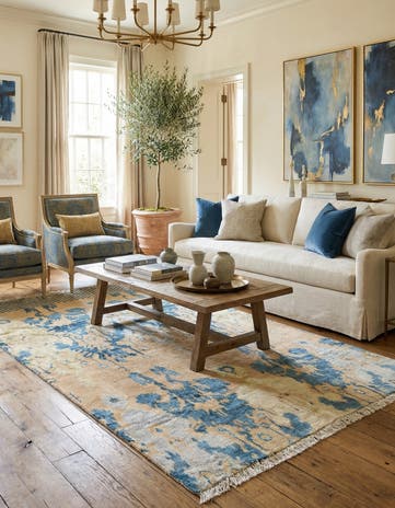 5' x 8' 1 Hand Knotted Darya Rug