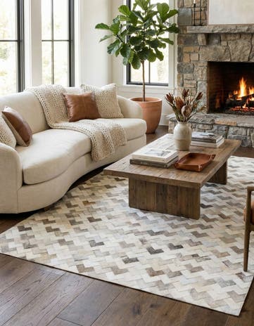 6' x 9' Cowhide Stocks Rug