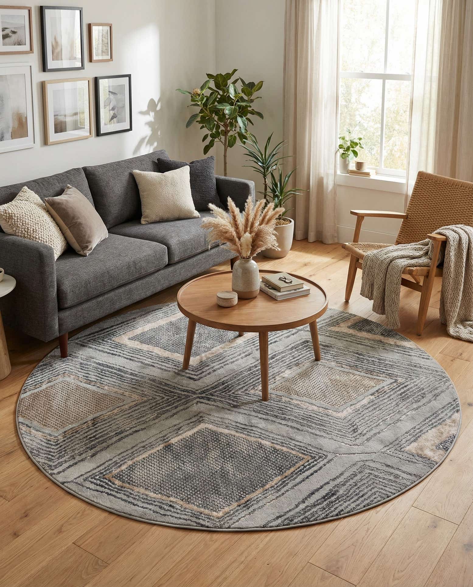 7' x 7' Caspian Round Rug