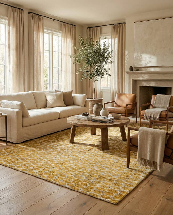 Detail image of 5' 10 x 8' 10 Hand Knotted Moroccan Wool Rug