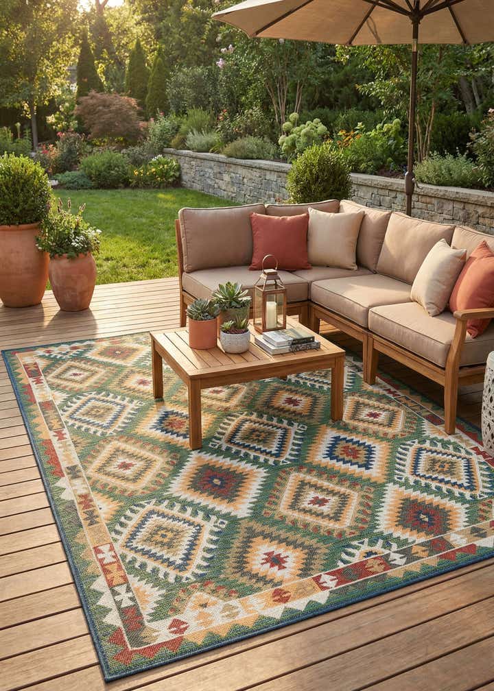9' x 12' Easy-Clean Baja Indoor / Outdoor Rug