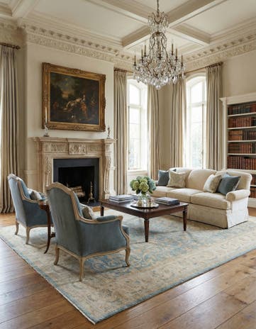 11' 11 x 17' 10 Hand Knotted Ziegler Rug