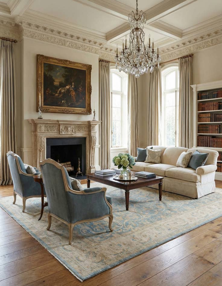 Detail image of 11' 11 x 17' 10  Hand Knotted Ziegler Rug