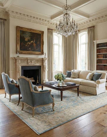 11' 11 x 17' 10 Hand Knotted Ziegler Rug