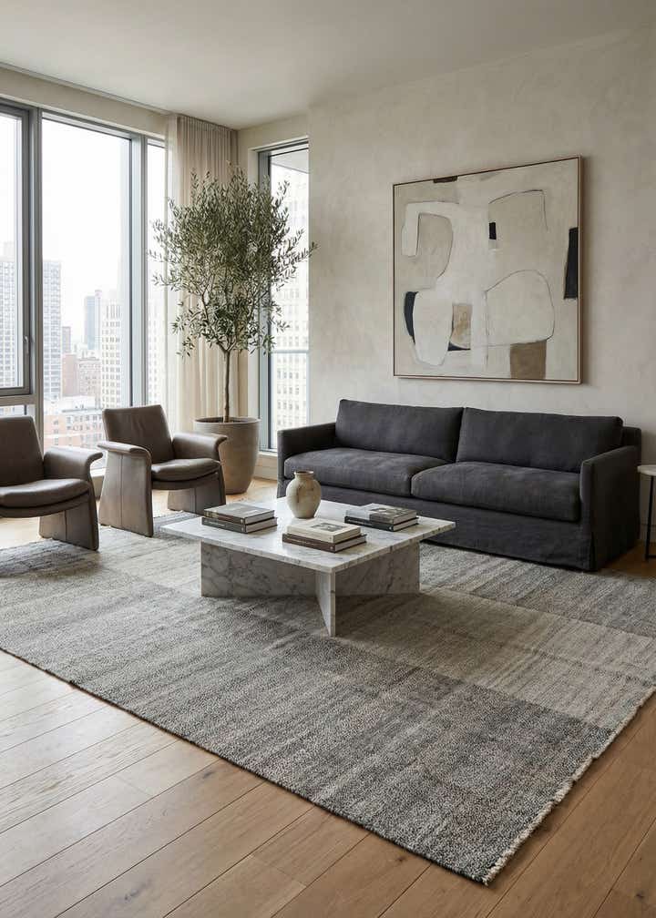 8' 7 x 11' 10 Hand Woven Kilim Modern Wool Rug