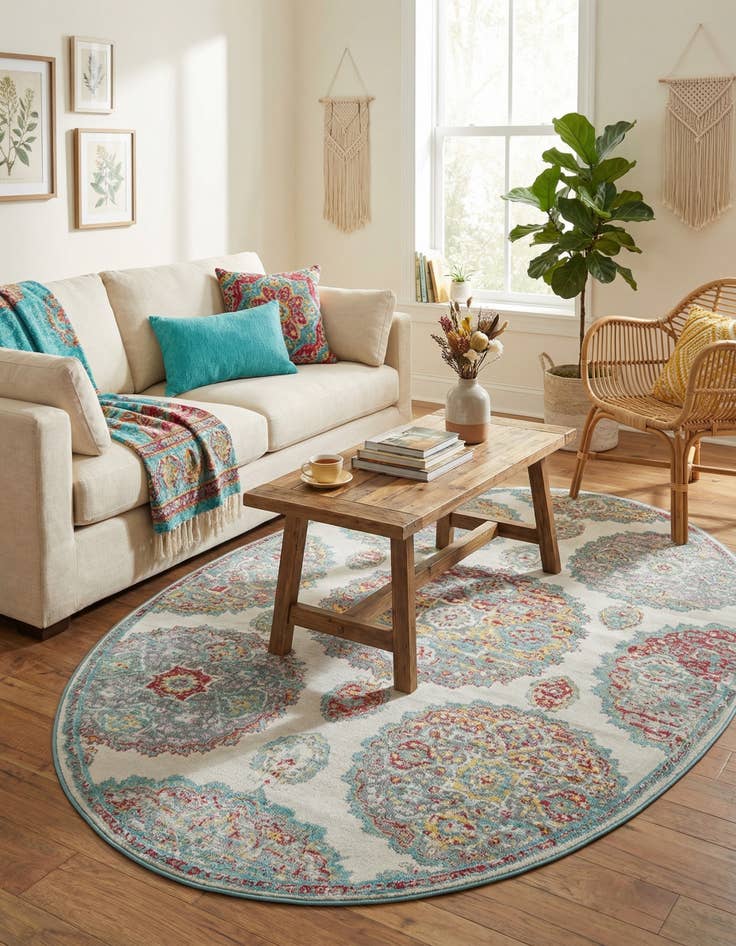 Detail image of  5' 5 x 8' Paragon Oval Rug