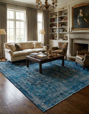 9' 7 x 12' 6 Hand Knotted Ultra Vintage Persian Wool Rug