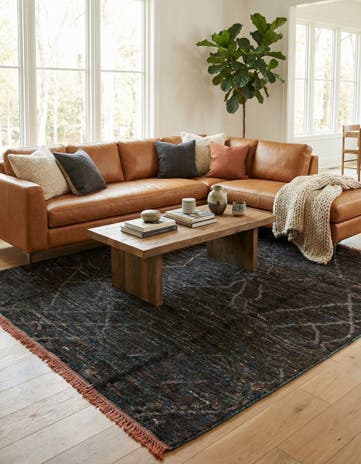 8' x 10' 1 Hand Knotted Moroccan Wool Rug