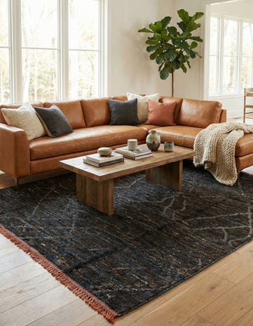 8' x 10' 1 Hand Knotted Moroccan Wool Rug