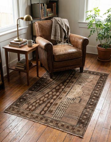 3' x 4' 4 Hand Knotted Ultra Vintage Persian Wool Rug