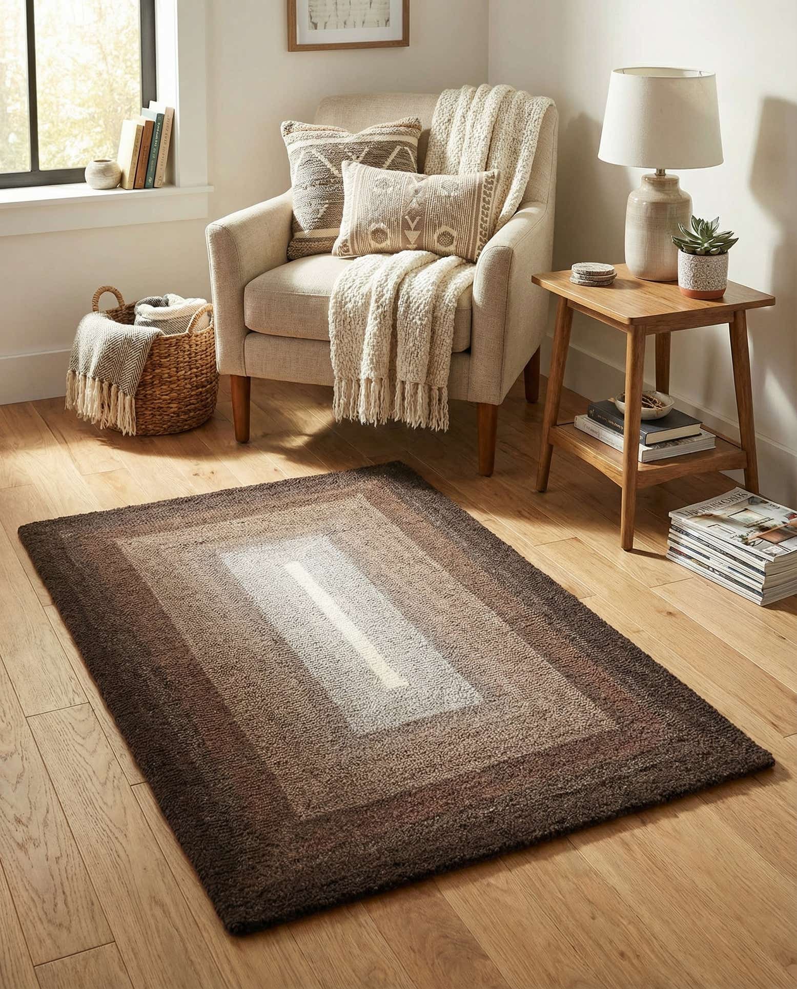 2' x 3' 1 Ombre Wool Rug