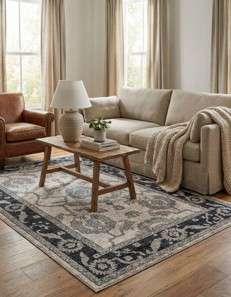 Detail image of  5' 3 x 8' Eco Traditional Rug