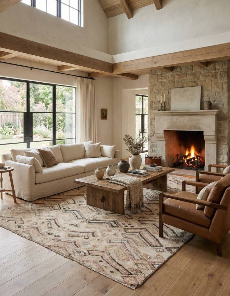 Detail image of 8' 11 x 11' 9  Hand Knotted Darya Wool Rug